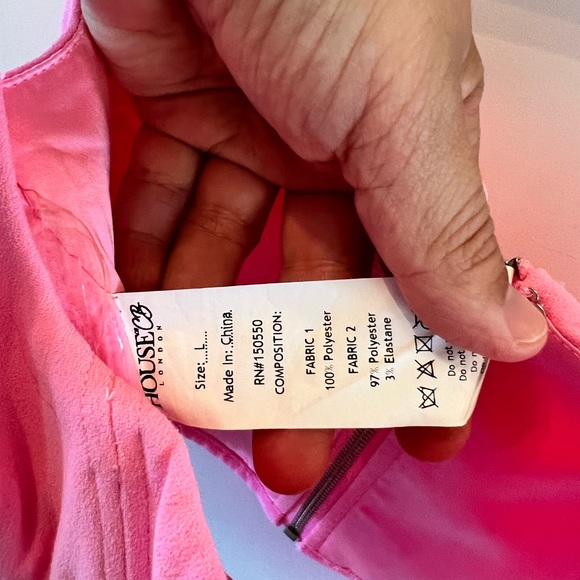 House of CB London Frangelica Boned Corset Women’s Size Large 12-14 Pepto Pink - Picture 3 of 7